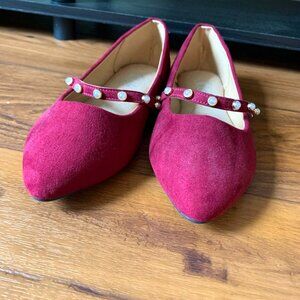 Shein Burgundy Ballet Flats - 7